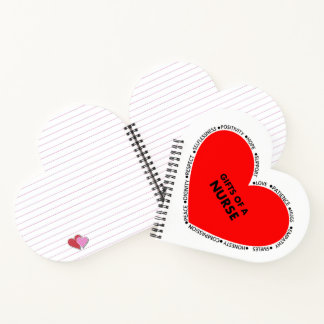 Heart of Nurse Notepad Notebook