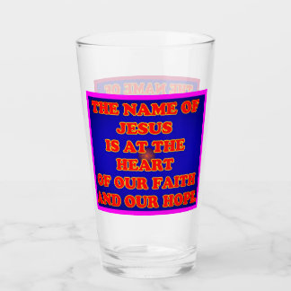 Heart of our faith and hope: The name Jesus! Glass