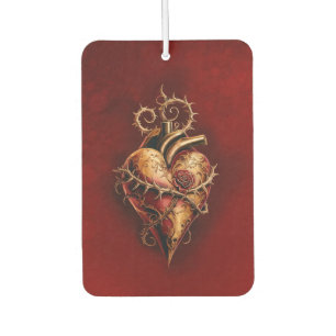 Heart of passion romance and love. car air freshener
