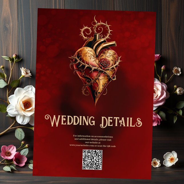 Heart of passion romance and love. enclosure card (Creator Uploaded)