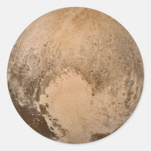 Heart of Pluto Classic Round Sticker
