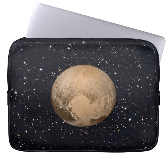 Heart of Pluto Starry Sky Laptop Sleeve (Front)