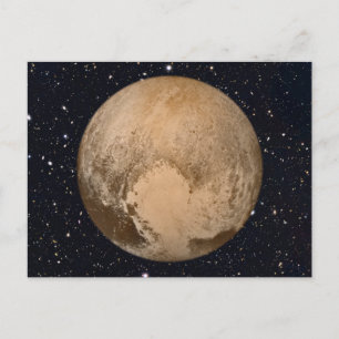 Heart of Pluto Starry Sky Postcard