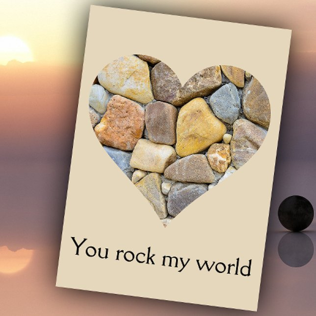 Heart of Rocks Valentine Holiday Card (Creator Uploaded)