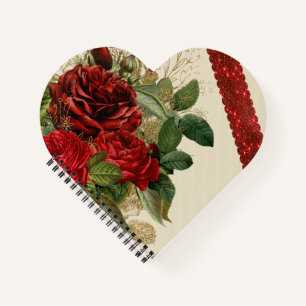 heart of roses notebook