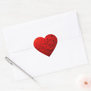 HEART OF ROSES STICKER