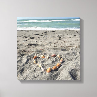 Heart of Shells Canvas Print