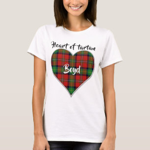 Heart of Tartan Clan Boyd Plaid T-Shirt