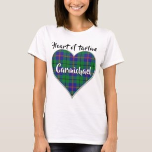 Heart of Tartan Clan Carmichael Plaid T-Shirt