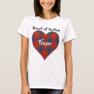 Heart of Tartan Clan Fraser Plaid T-Shirt