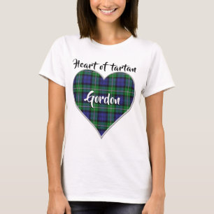Heart of Tartan Clan Gordon Plaid T-Shirt