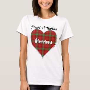 Heart of Tartan Clan Morrison Plaid T-Shirt