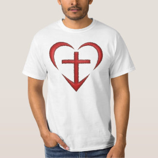Heart of the Cross - Red - F&B T-Shirt