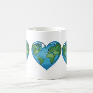 Heart of the Earth Earth Day Design Coffee Mug