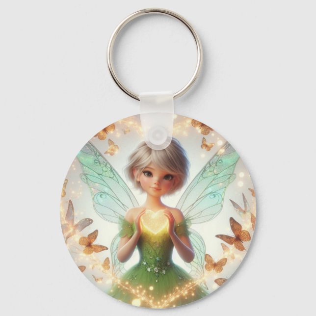 Heart of the Faelight Key Ring (Front)