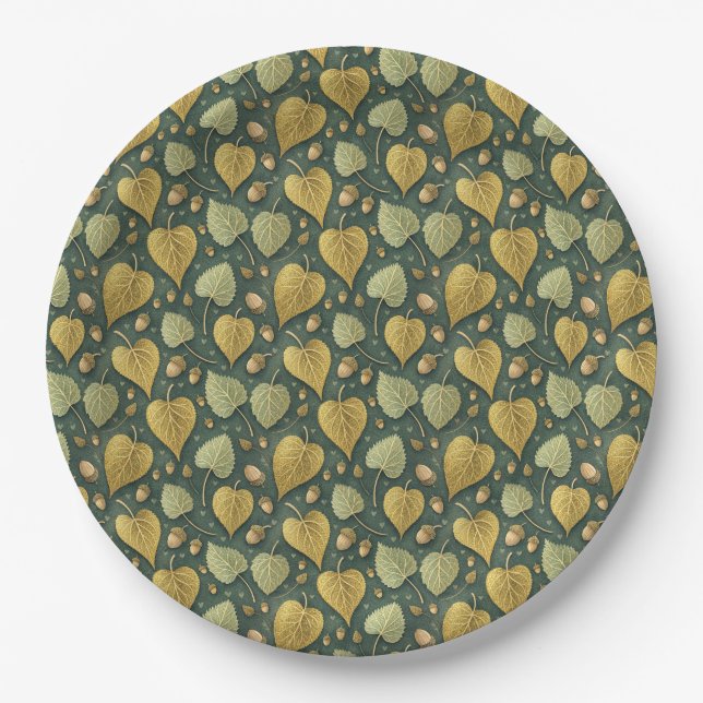 Heart Of The Fall  Paper Plate (Front)