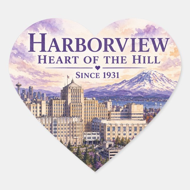 Heart of the Hill Sticker (design B) (Front)