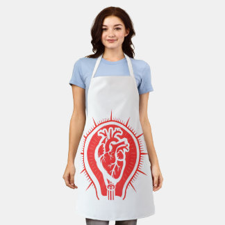 Heart of the Kitchen - Anatomical Heart Lightbulb Apron