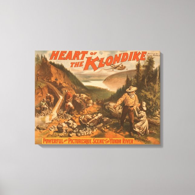 Heart of the Klondike Gold Mining Theatre Canvas Print (Front)