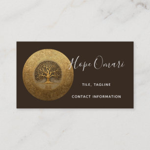 Heart of the Labyrinth Tree of Life Design Business Card