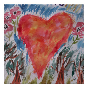 Heart of the Planet Glossy Poster