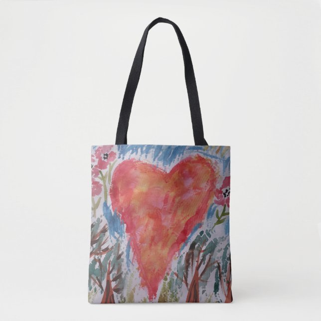 Heart of the Planet Tote Bag (Front)