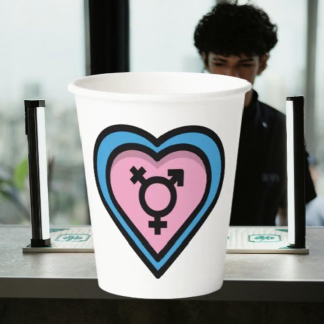 Heart of Trans Pride Party Cups (Creator Uploaded)
