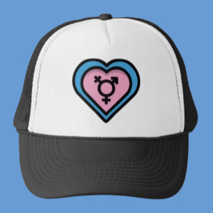 Heart of Trans Pride Trucker Hat