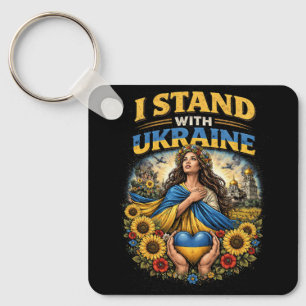 Heart of Ukraine Key Ring