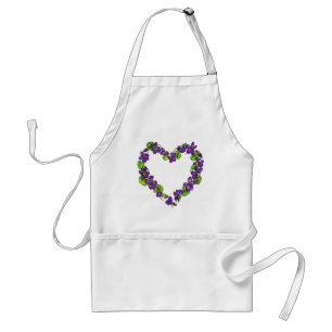 Heart of Violets Standard Apron