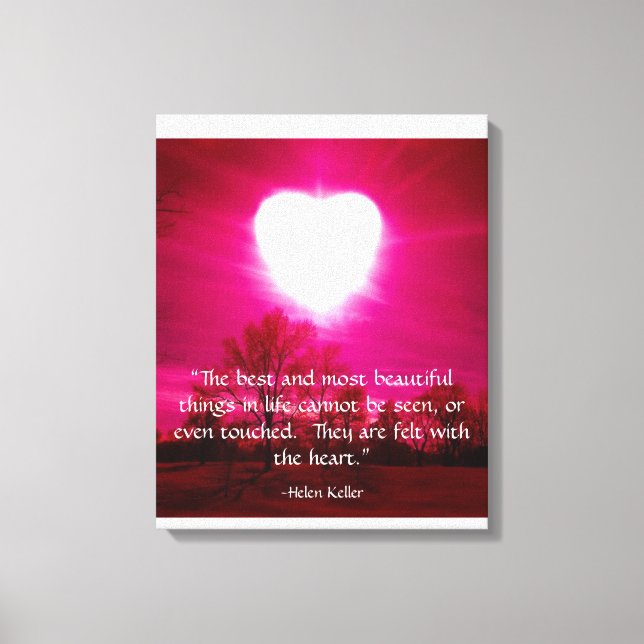 Heart on Fire Canvas Print (Front)