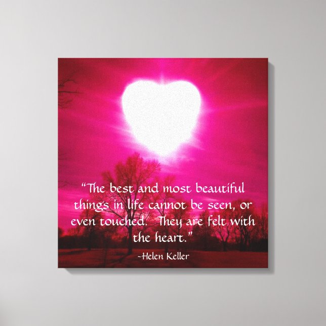Heart on Fire Canvas Print (Front)
