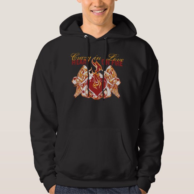 Heart On Fire Hoodie (Front)