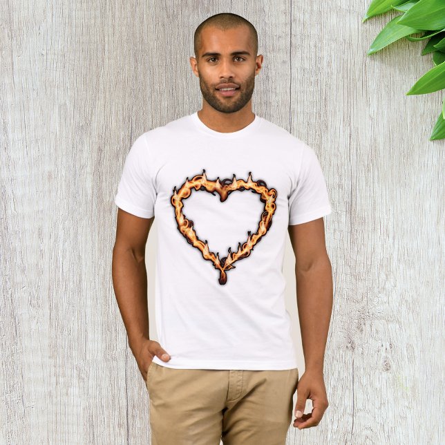 Heart On Fire Mens T-Shirt (Creator Uploaded)