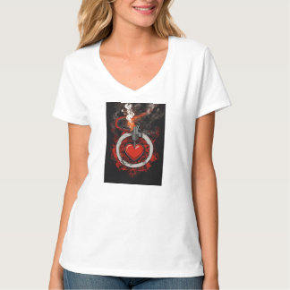 Heart on Fire - Passionate Love Graphic Tee