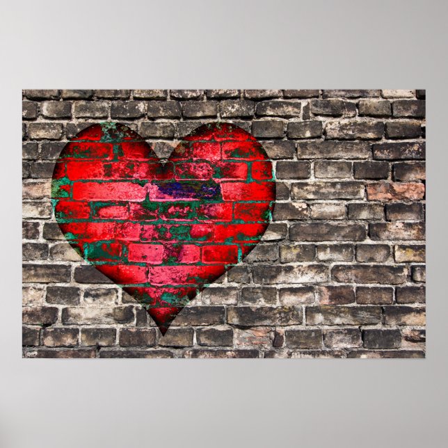 Heart on the wall poster (Front)