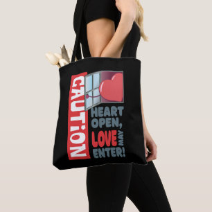 Heart open, love may enter (Valentine's Day) Tote Bag