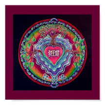 Heart Opening Mandala Print