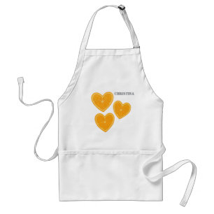 Heart Orange Apron – Cute Citrus Kitchen Gift