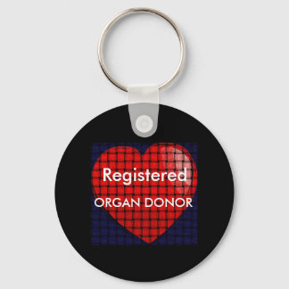 heart, ORGAN DONOR Key Ring