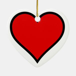 ~Heart~ Ornament, CUSTOMIZE IT! Ceramic Tree Decoration