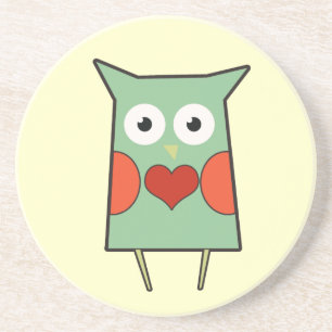 Heart Owl Coaster