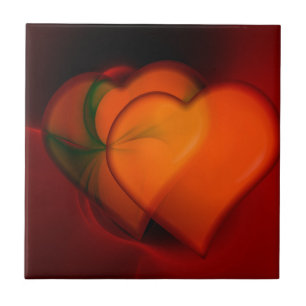Heart Painting Tile