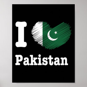 Heart Pakistan Azadi Mubarak Dil Flag Day Proud Ro Poster