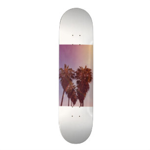 Heart Palm Tree Photo Skate Board