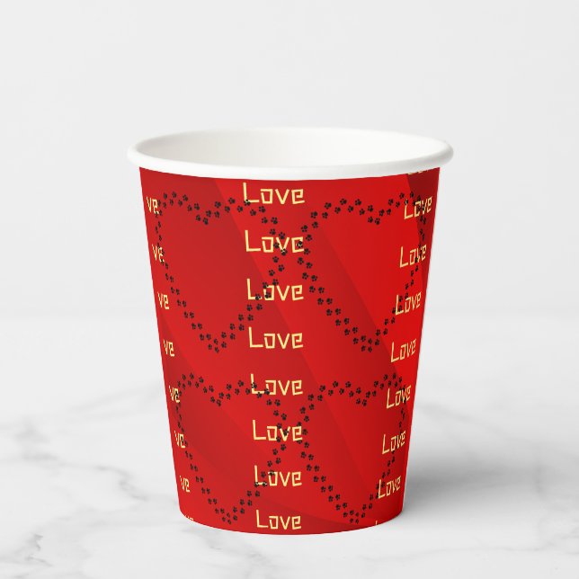  Heart    Paper Cups (Back)