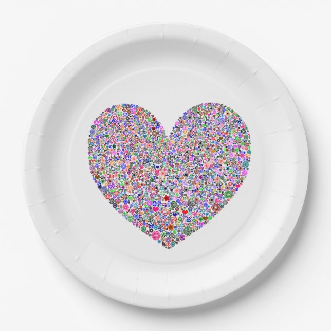 Heart Paper Plate (Front)