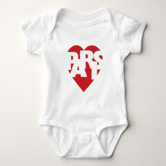 Heart Paris Baby Bodysuit