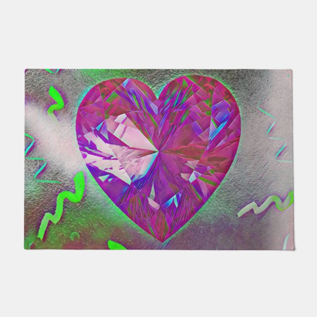 Heart Party  Doormat (Front)