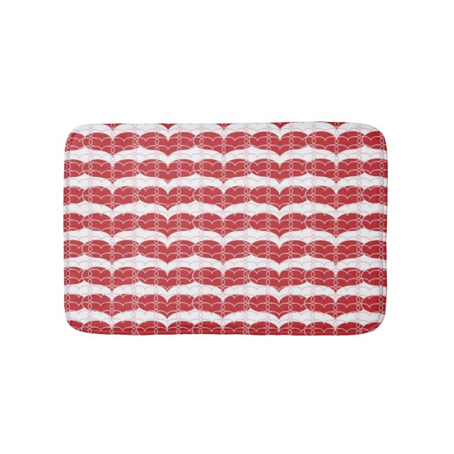 Heart pattern 2 bath mat (Front)